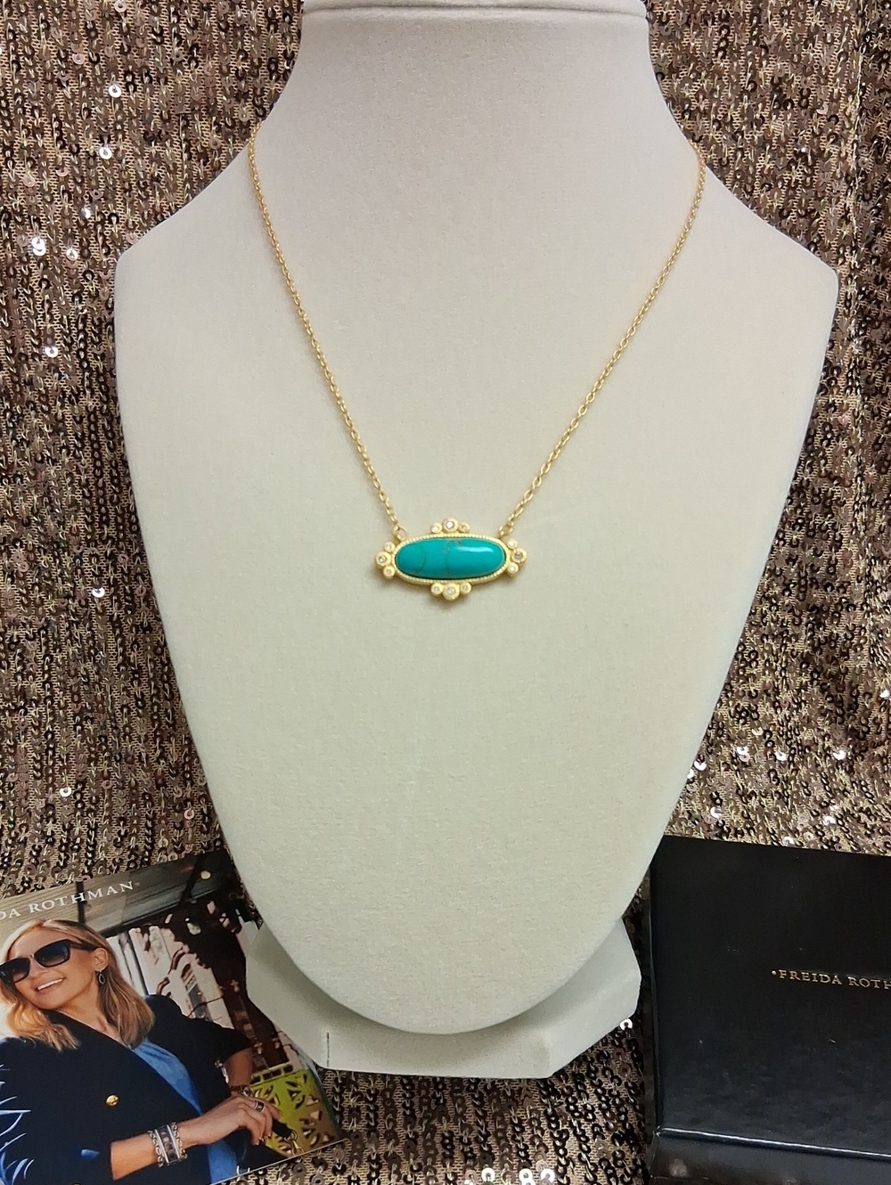 Brooklyn Coast Turquoise Pendant Necklace 🩵🩵🩵